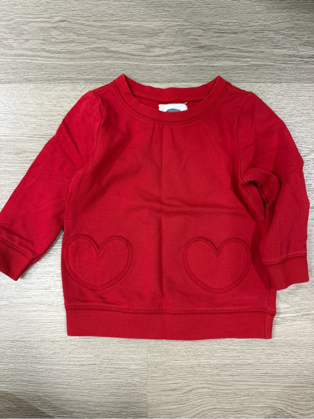 Old Navy Kids Red Heart Pocket Long-Sleeve